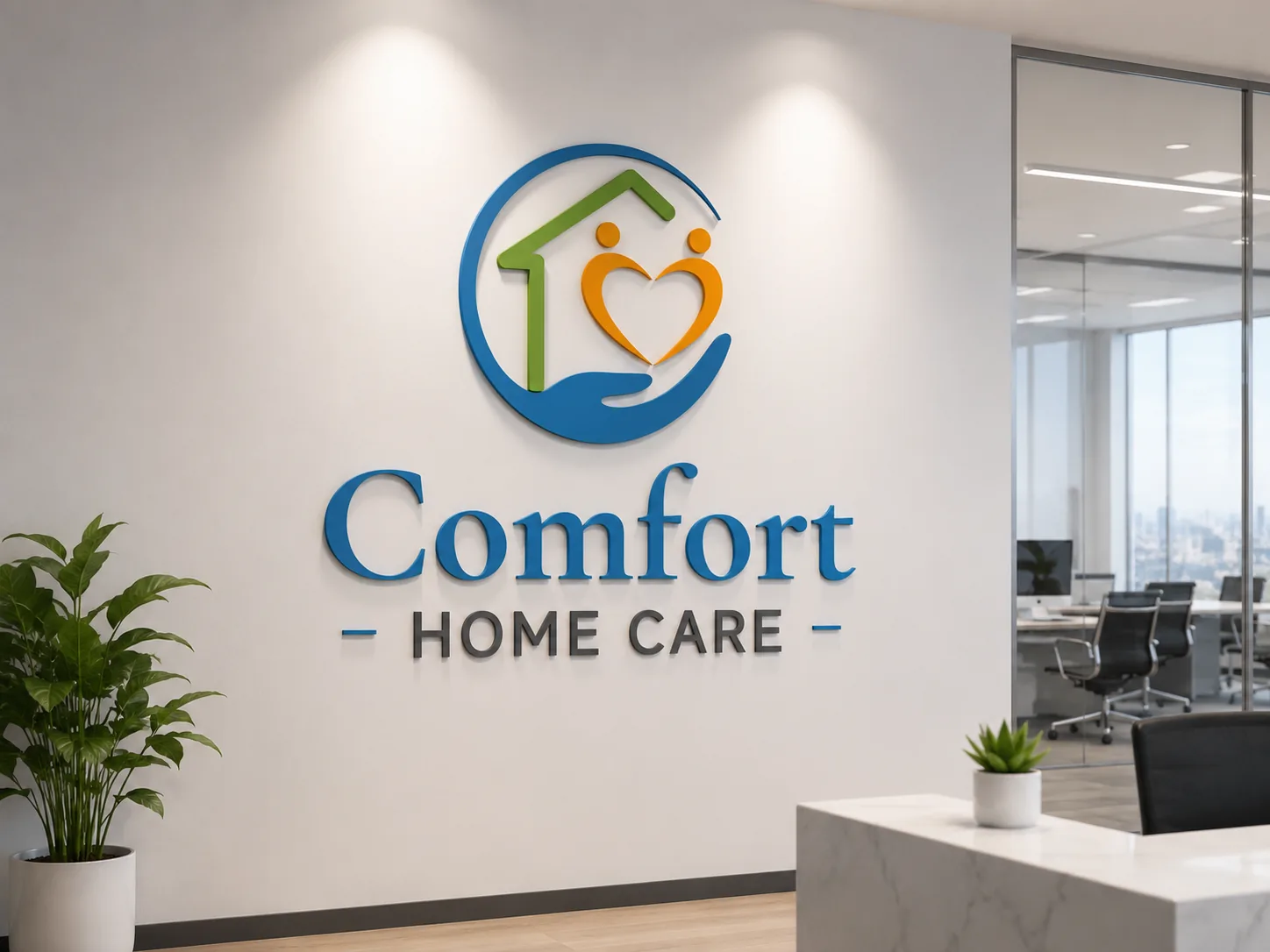 Home caregiver spending time with an older adult